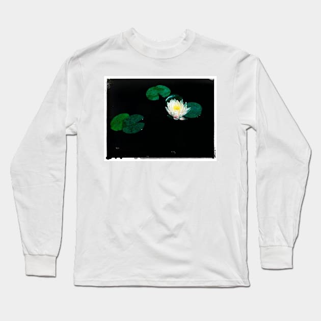 Flower Floating Long Sleeve T-Shirt by Nonnutritive Art